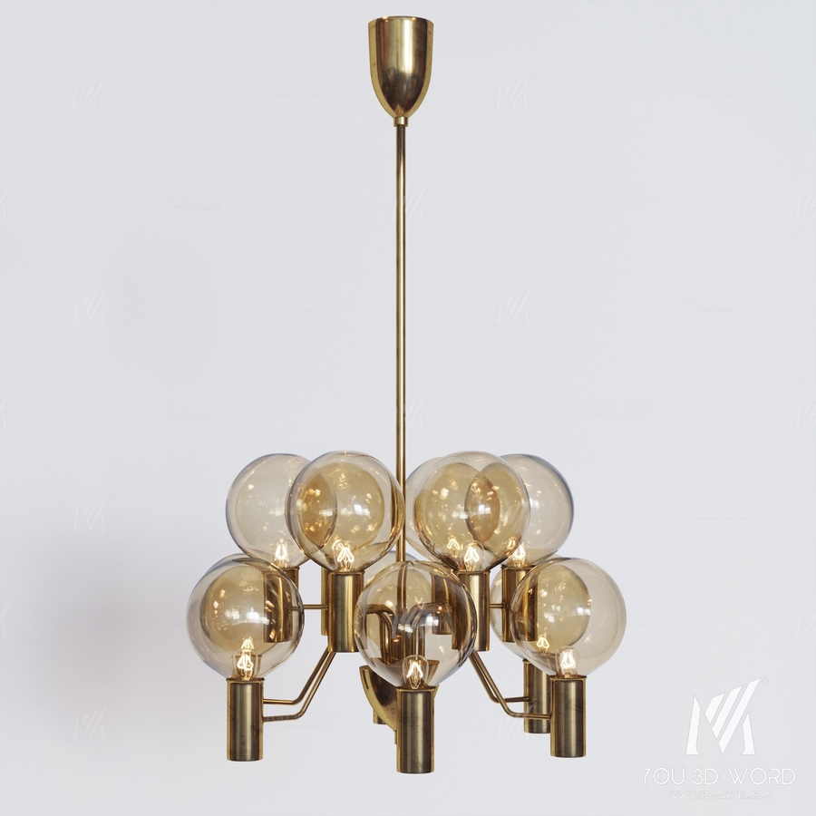 Hans-Agne Jakobsson Ceiling Lamps model T372 / 12 'Patricia'